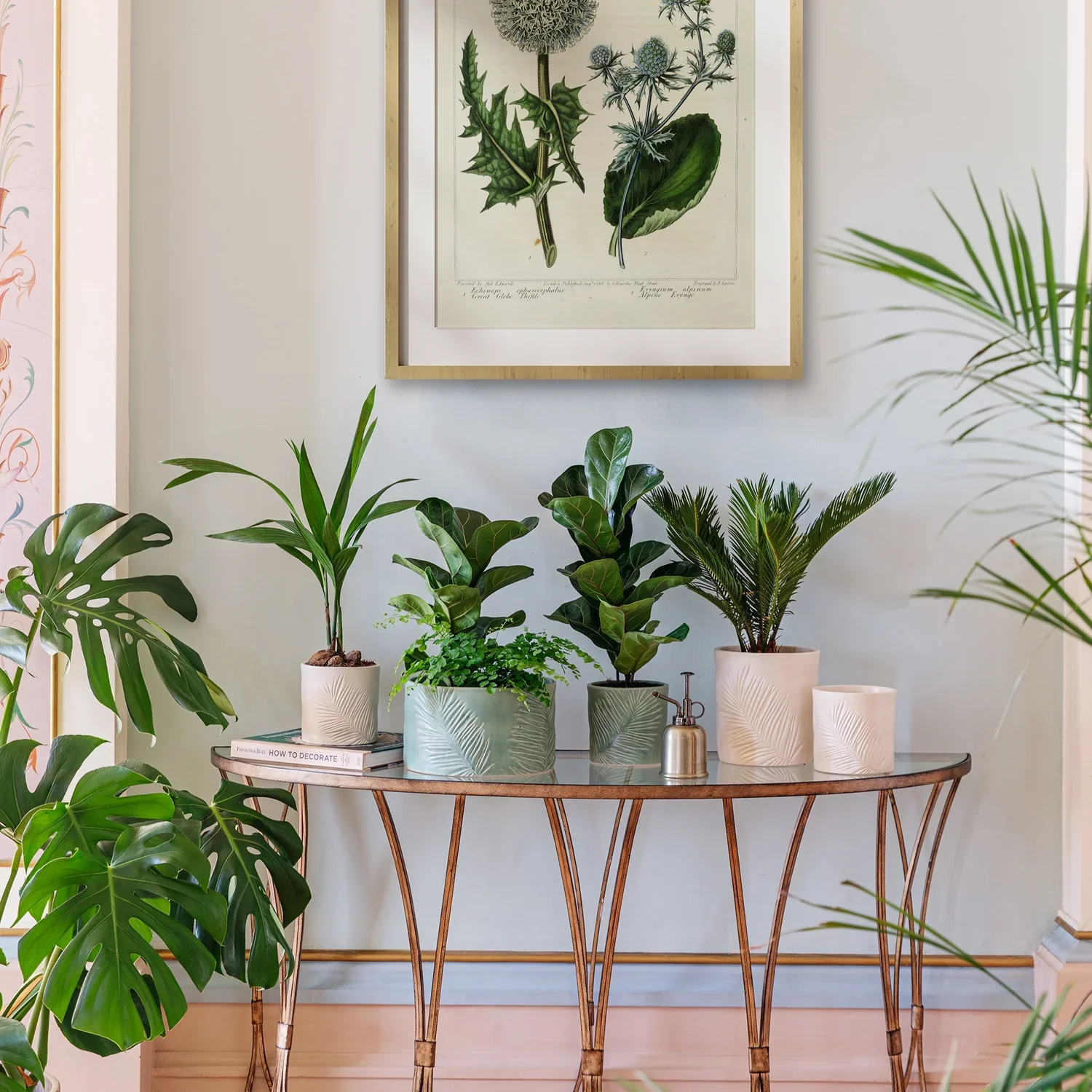 Kew Stoneware Ivory Sago Palm Planter - Image 4